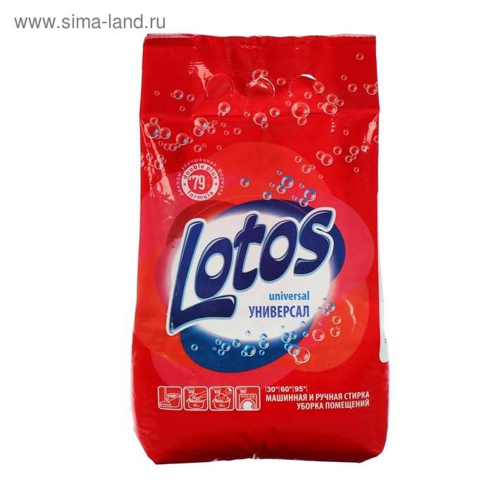 Стиральный порошок Lotos, универсальный, 2.4 кг Стиральный порошок Lotos, универсальный, 2.4 кг
