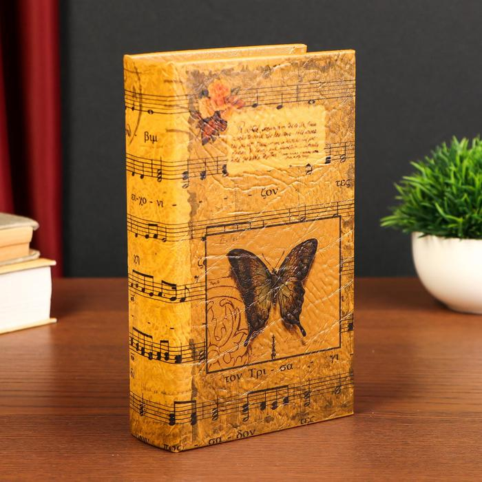 Сейф-книга дерево  Сейф-книга дерево "Музыка" кожзам 21х13х5