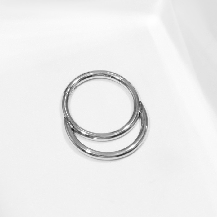 Пирсинг в нос (кликер) «Дуги», d=8 мм, цвет серебро Пирсинг в нос (кликер) «Дуги», d=8 мм, цвет серебро