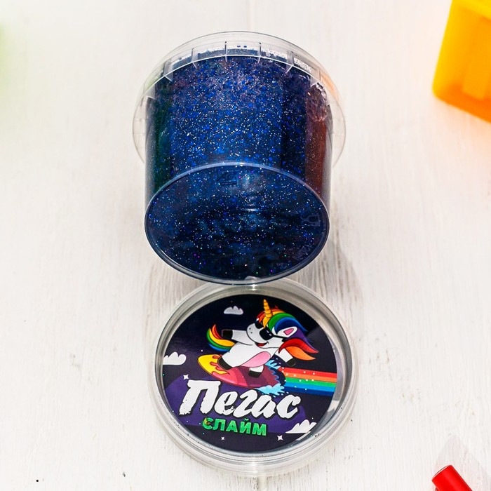 Слайм «Пегас» Голография, Синий, 90 г Слайм «Пегас» Голография, Синий, 90 г
