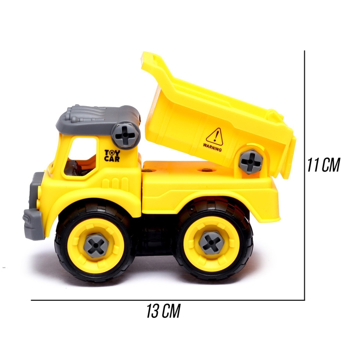 Конструктор винтовой «Самосвал», с отвёрткой, 22 детали Конструктор винтовой «Самосвал», с отвёрткой, 22 детали