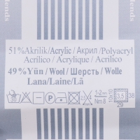 Пряжа "Lanagold 800" 49% шерсть, 51% акрил 730м/100гр (55 белый)