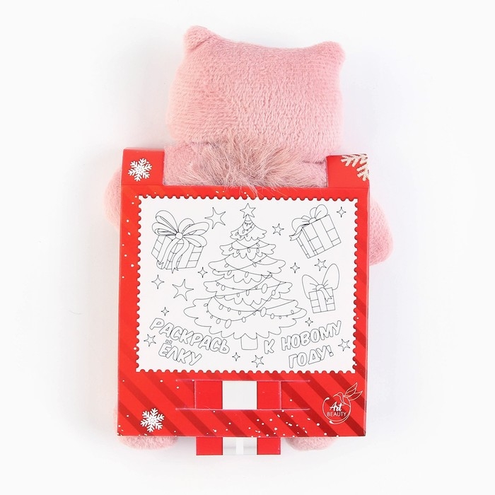 Резинка для волос новогодняя «Для самой милой» на Новый год, котик, 1 шт, d = 7,5 см Резинка для волос новогодняя «Для самой милой» на Новый год, котик, 1 шт, d = 7,5 см