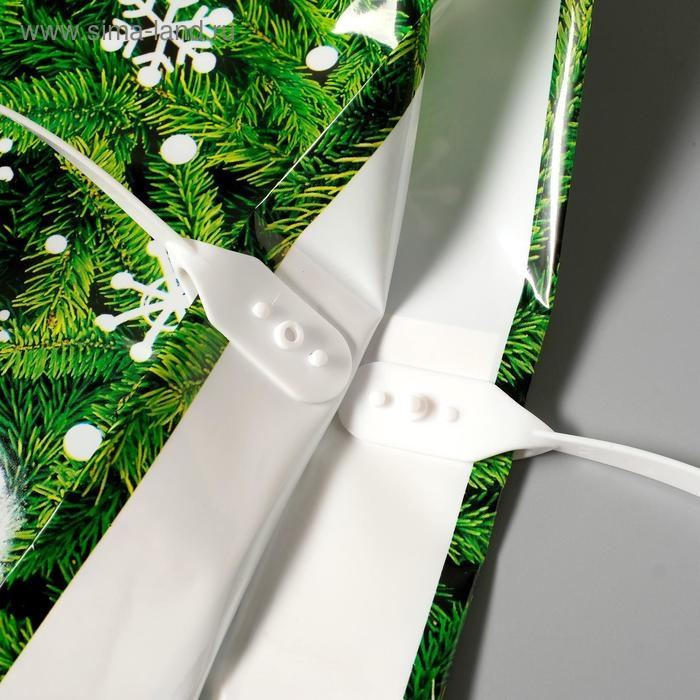 Новый год. Пакет Новый год. Пакет "Поздравление", полиэтиленовый с пластиковой ручкой, 40х44 см.