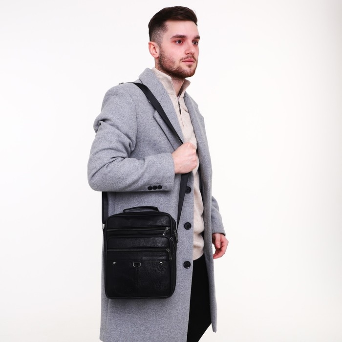 Сумка мужская, цвет чёрный Сумка мужская, цвет чёрный