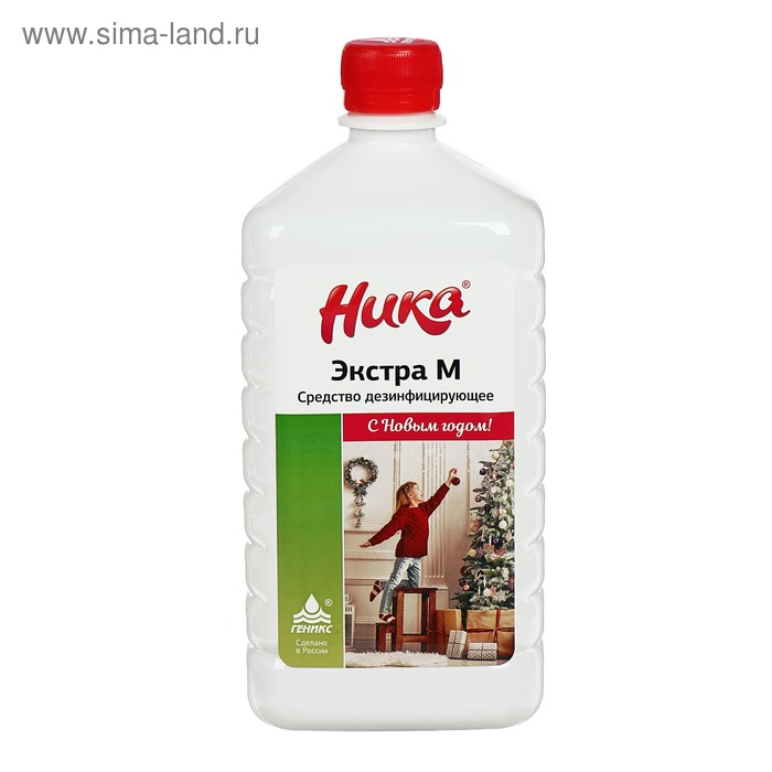 Дезинфицирующее средство с моющим эффектом  Дезинфицирующее средство с моющим эффектом "Ника-Экстра М", 1 л