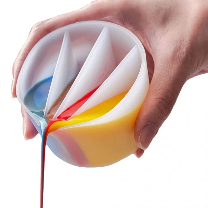 Стаканчик силиконовый для Флюид Арт, 4 секции, объём — 200 мл Стаканчик силиконовый для Флюид Арт, 4 секции, объём — 200 мл