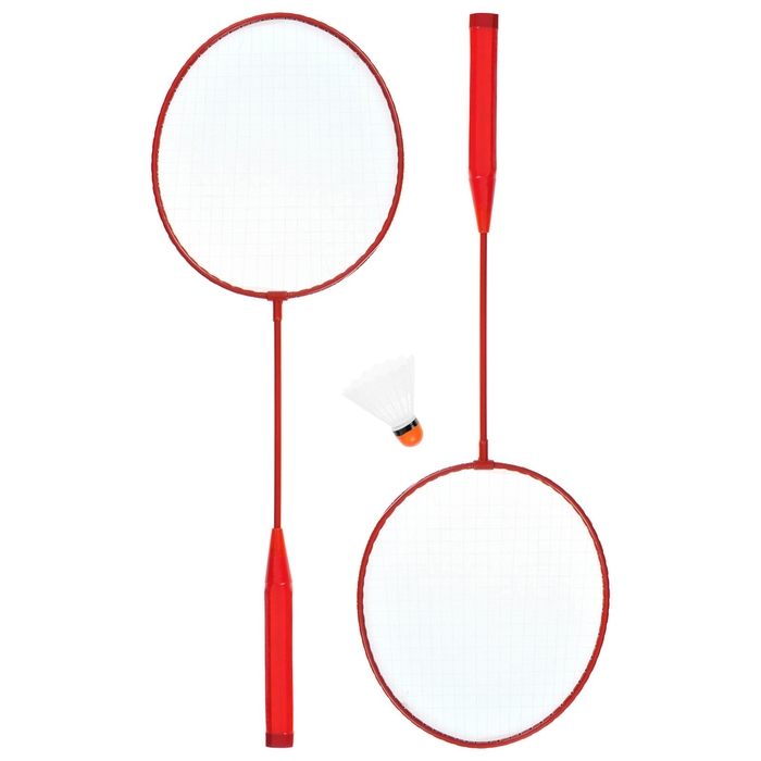 Набор для бадминтона ONLYTOP: 2 ракетки, волан, в сетке, цвета МИКС Набор для бадминтона ONLYTOP: 2 ракетки, волан, в сетке, цвета МИКС
