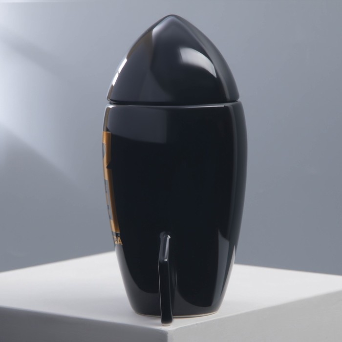 Кружка керамическая &laquo;23 февраля&raquo;, 300 мл, цвет чёрный