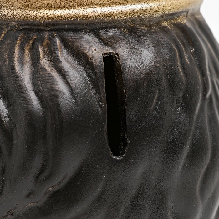 Копилка Копилка "Лев в короне" черный, 16см