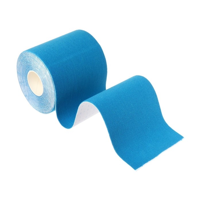 Кинезио - тейп, 7,5 см × 5 м, цвет синий Кинезио - тейп, 7,5 см × 5 м, цвет синий