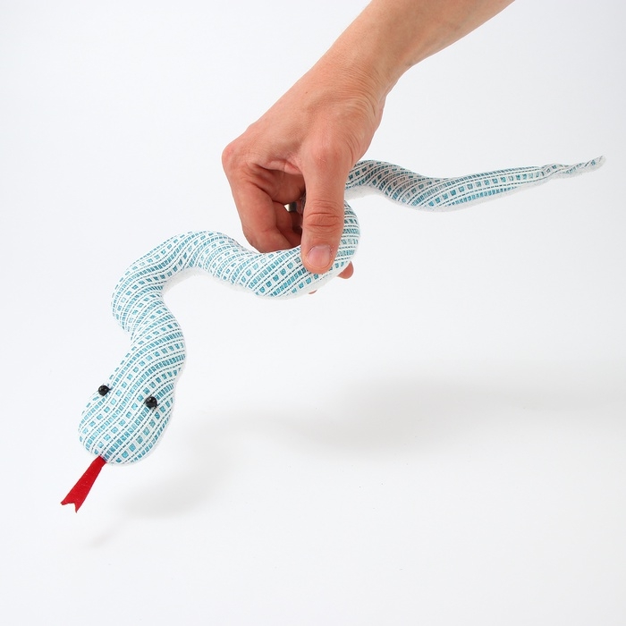 Мягкая игрушка  Мягкая игрушка "Змея" с принтом, 40 см, цвет МИКС