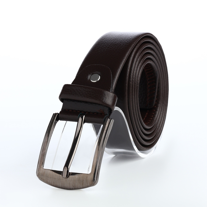 Ремень мужской «Великан», ширина 3,5 см, винт, пряжка металл, цвет коричневый Ремень мужской «Великан», ширина 3,5 см, винт, пряжка металл, цвет коричневый