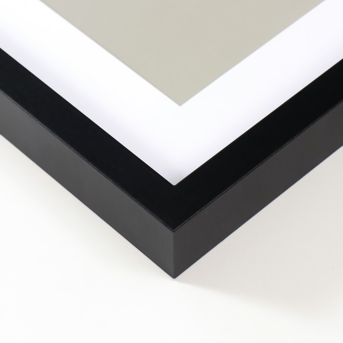 Фоторамка МДФ Фоторамка МДФ "Valerie" 40х50 см с паспарту 30х40 см, чёрный (пластиковый экран)