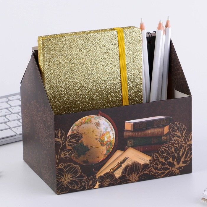 Планер - шкатулка &laquo;Лучшему учителю&raquo;, 50 листов, 16х15х12 см