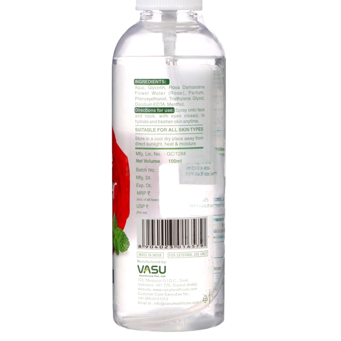 Розовая вода Vasu спрей ,100 мл Розовая вода Vasu спрей ,100 мл