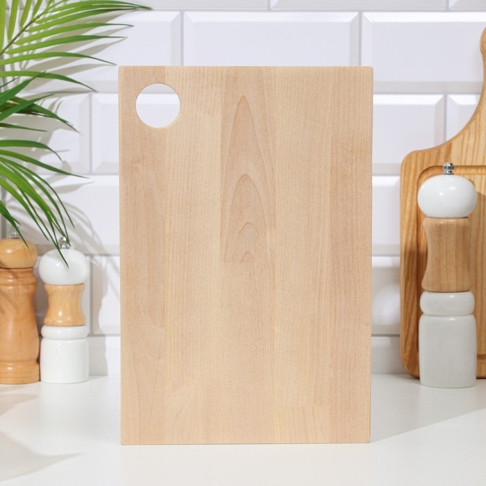 Доска разделочная деревянная  Доска разделочная деревянная "Классика" 30х20х1,8 см береза