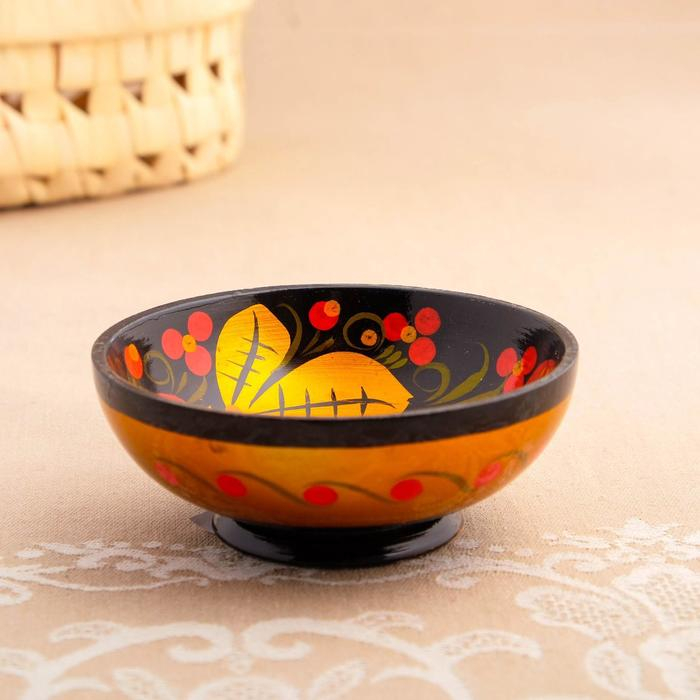 Набор «Розетка с ложкой», 10×4×10 см, хохлома Набор «Розетка с ложкой», 10×4×10 см, хохлома