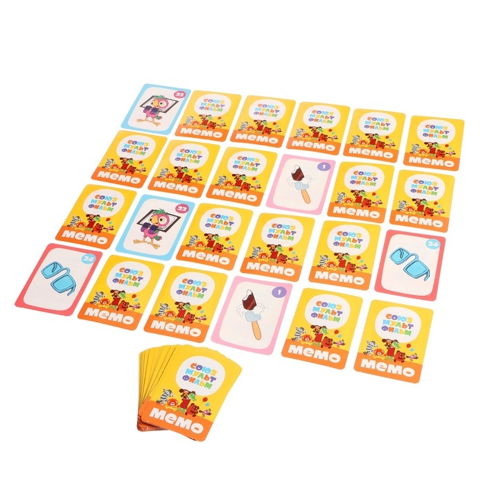 Настольная игра «МЕМО. Союзмультфильм», 2-6 игроков, 3+, 50 карточек Настольная игра «МЕМО. Союзмультфильм», 2-6 игроков, 3+, 50 карточек
