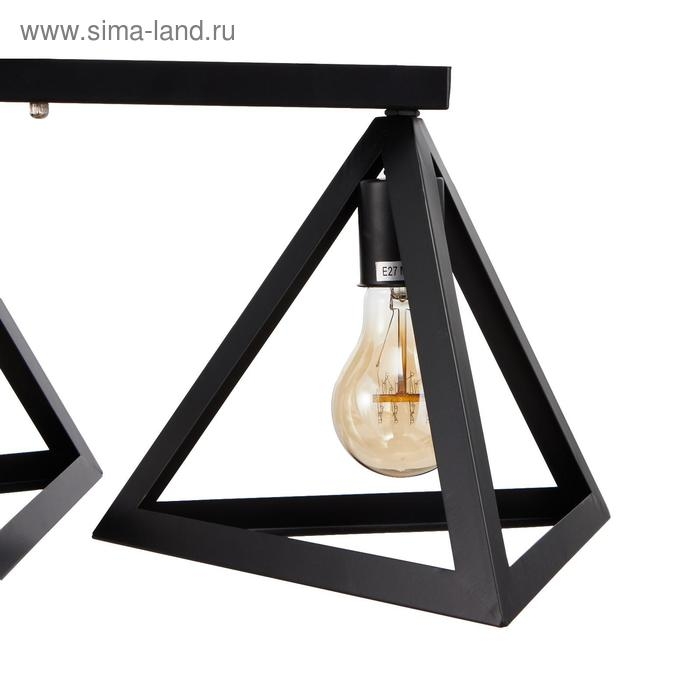 Светильник Светильник "Пирамида" 3хE27 40Вт черный 80х21х20 см BayerLux