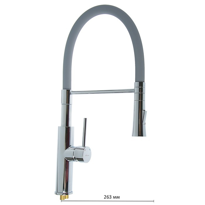 Смеситель для кухни Accoona A4890T-1, однорычажный, латунь, серый/хром Смеситель для кухни Accoona A4890T-1, однорычажный, латунь, серый/хром