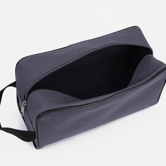 Косметичка на молнии, цвет серый Косметичка на молнии, цвет серый