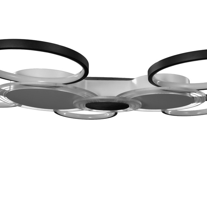 Люстра с ПДУ "Мноро" 8хLED 250Вт 3000-6000К черно-белый 114х76 см BayerLux