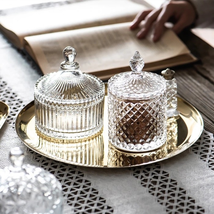 Сахарница стеклянная Доляна «Царская», 250 мл, 10,5×12 см, цвет прозрачный Сахарница стеклянная Доляна «Царская», 250 мл, 10,5×12 см, цвет прозрачный