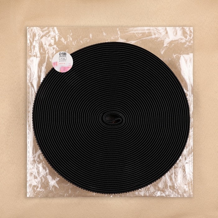 Резинка помочная, 25 мм, 10 м, цвет чёрный Резинка помочная, 25 мм, 10 м, цвет чёрный