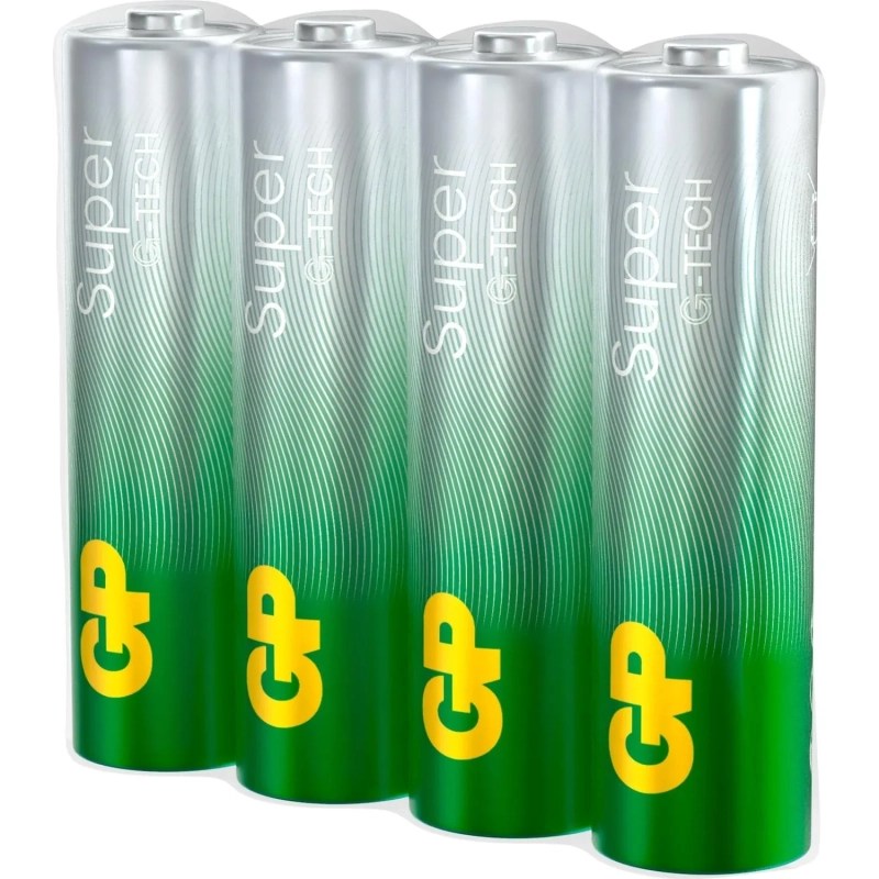 Батарейка GP Super эконом AA/LR6/15A 4шт/уп 15ARS-2SB4/GP24AA21RA-2CRS4