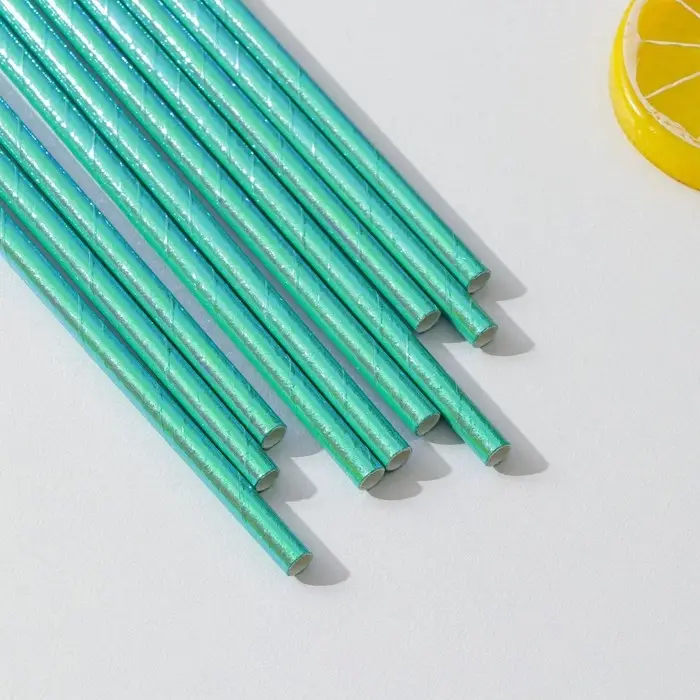 Трубочки "Голубые", 10 шт