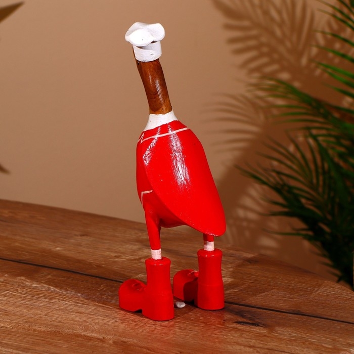 Сувенир Сувенир "Утка-поварёнок " дерево 27 см