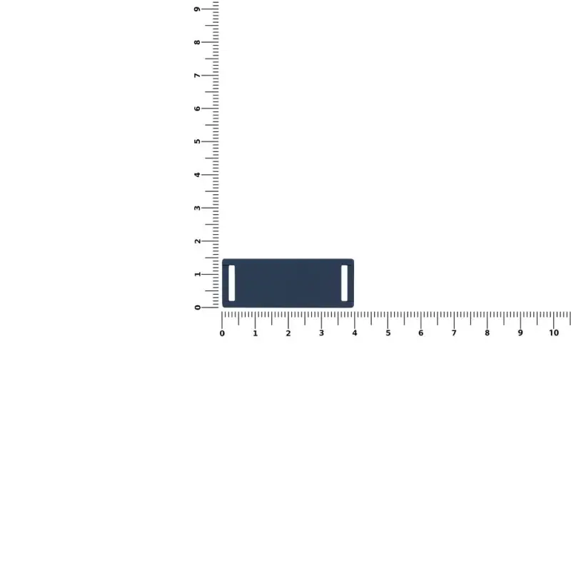 Лейбл из ПВХ Kova, темно-синий
