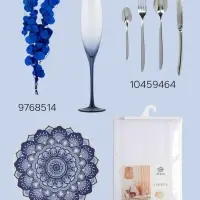 Салатник Magistro Blue Lagoon, 350 мл, 19.2&times;14.9&times;7.9, фарфор, белый