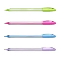 Ручка шариковая ErichKrause U-108 Spring Stick, игольчатый узел 0.7 мм, чернила синие, супермягкое письмо, МИКС