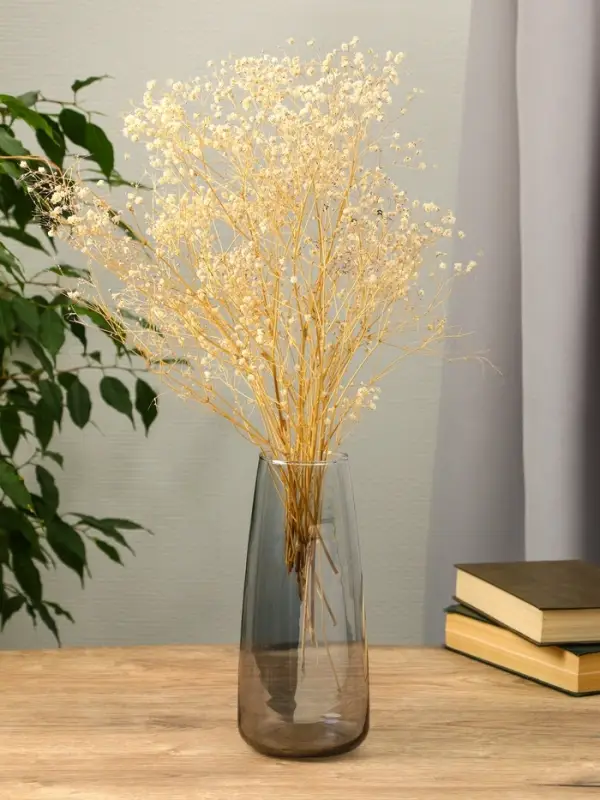 Ваза стекло настольная  Ваза стекло настольная "Кэнди" 22х9х6,5 см, серый