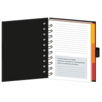 Бизнес-тетрадь Wisdom 7 А6,120л,100х140, 3 разд, клетка, диз 4, 0007