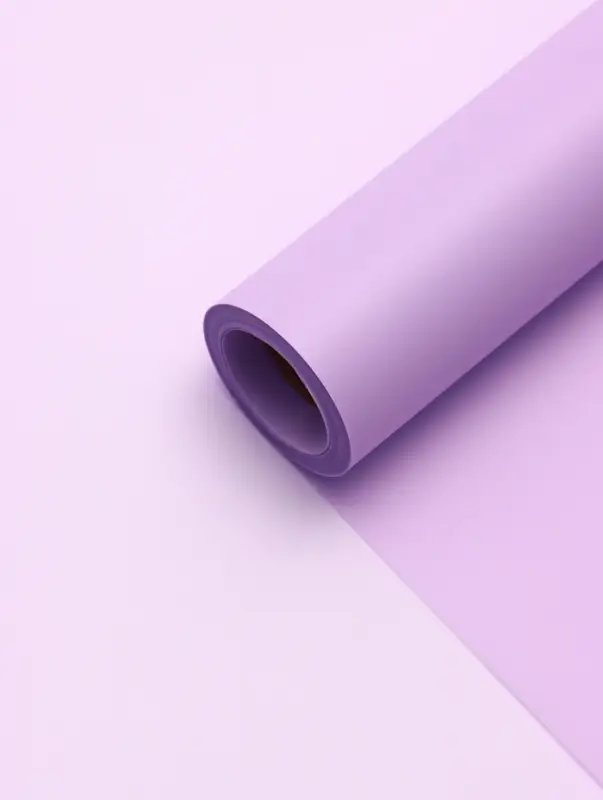 Пленка матовая для цветов и букетов, фиолетовая, МИКС, 0.58&times;10 м