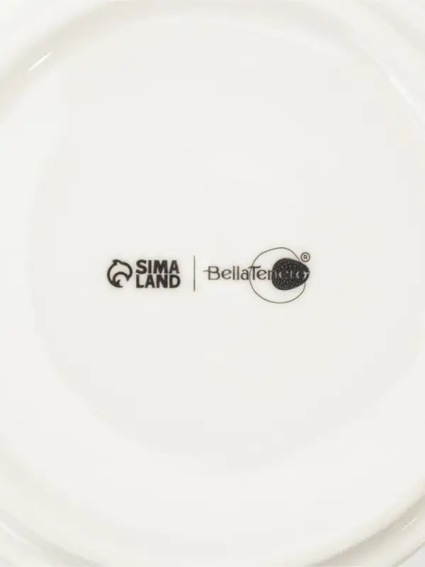 Банка для хранения сыпучих продуктов BellaTenero, 660 мл, d=10.5 см, с бамбуковой крышкой, фарфор, белая