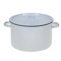Кастрюля, 7 л, эмалированная сталь, МИКС