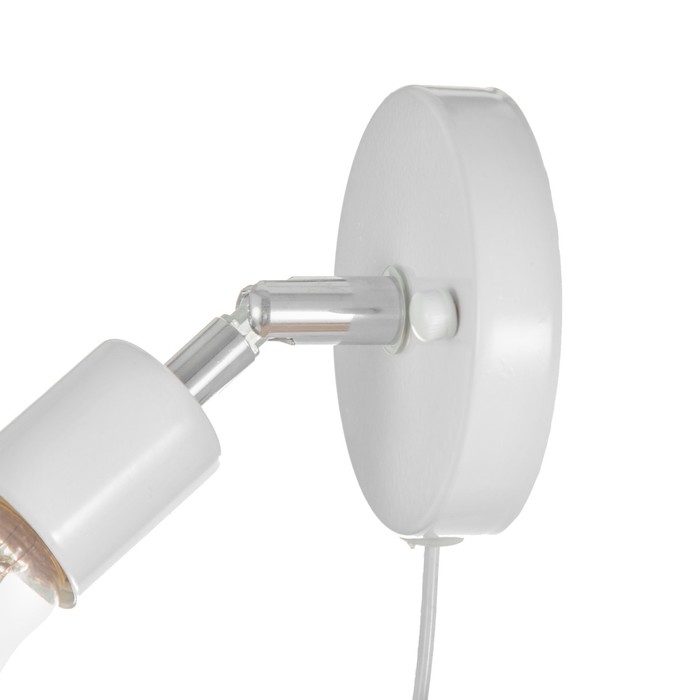 Спот Спот "Дарни" с проводом 150 м и выкл. Е27 40Вт белый 10х10х10