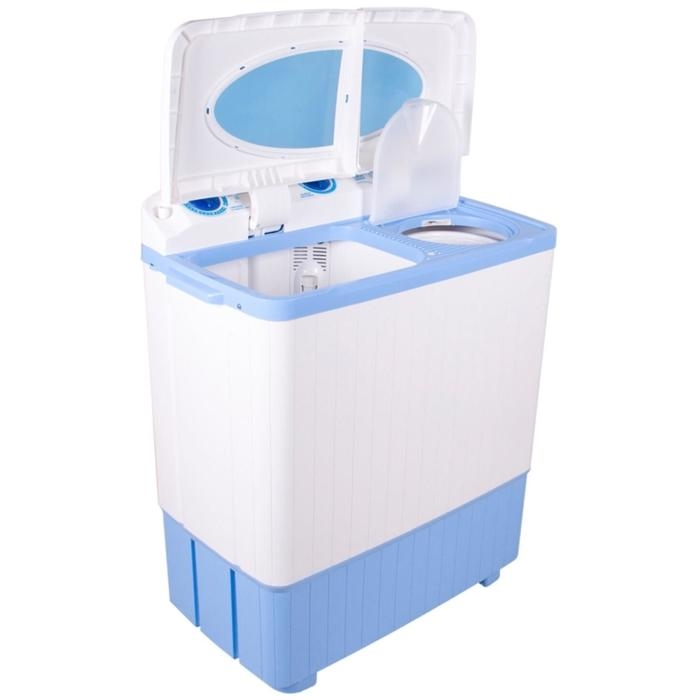 Стиральная машина Ренова WS 60PET, полуавтомат, 1350 об/мин, 6 кг, бело-голубая Стиральная машина Ренова WS 60PET, полуавтомат, 1350 об/мин, 6 кг, бело-голубая