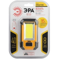 Фонарь ЭРА RA-801 15Вт COB, powerbank 6Ач, магнит, крючок, 3 режима, бл
