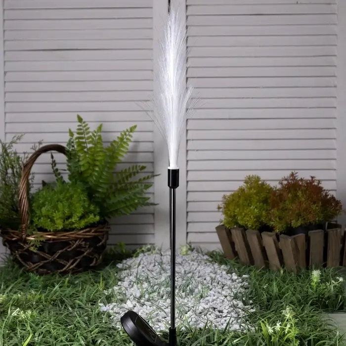 Садовый светильник &laquo;Колос&raquo;, уличный, на солнечной батарее, 85 см, 8 LED, свечение тёплое белое
