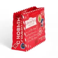 Пакет ламинированный подарочный «С Новым годом», S 12×15×5.5 см Пакет ламинированный подарочный «С Новым годом», S 12×15×5.5 см