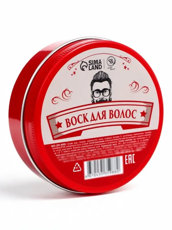 Воск для укладки волос на водной основе, бесцветный, 150 г