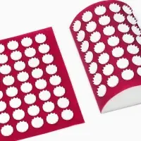 Аппликатор Кузнецова комплект, 144 колючки, спантекс, красный, 260&times;560 мм + валик 140&times;230