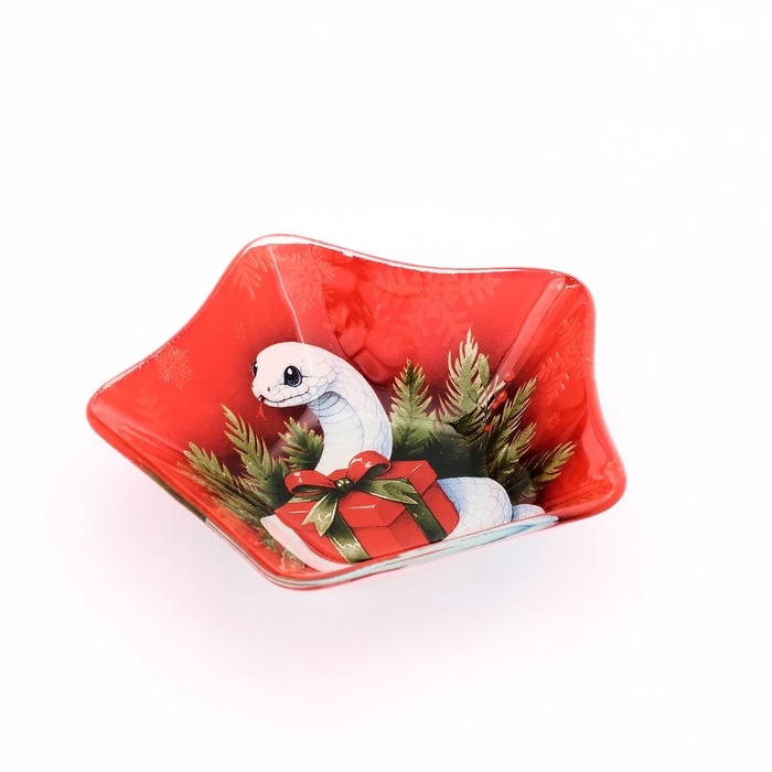 Соусник Соусник "Белая змейка", 10,8 х 10.3 см