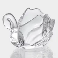 Икорница "Лебедь" 12х7х8 см, прозрачная