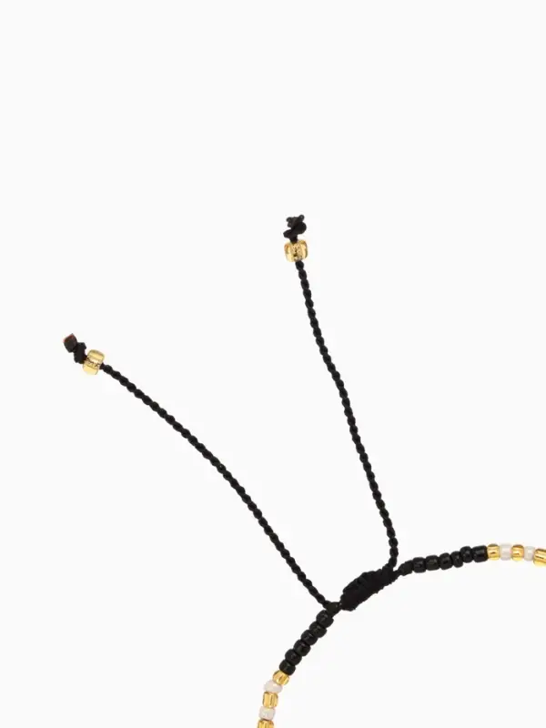 Браслет Браслет "Лила" длина 16 см, цв. чёрный, золотистый